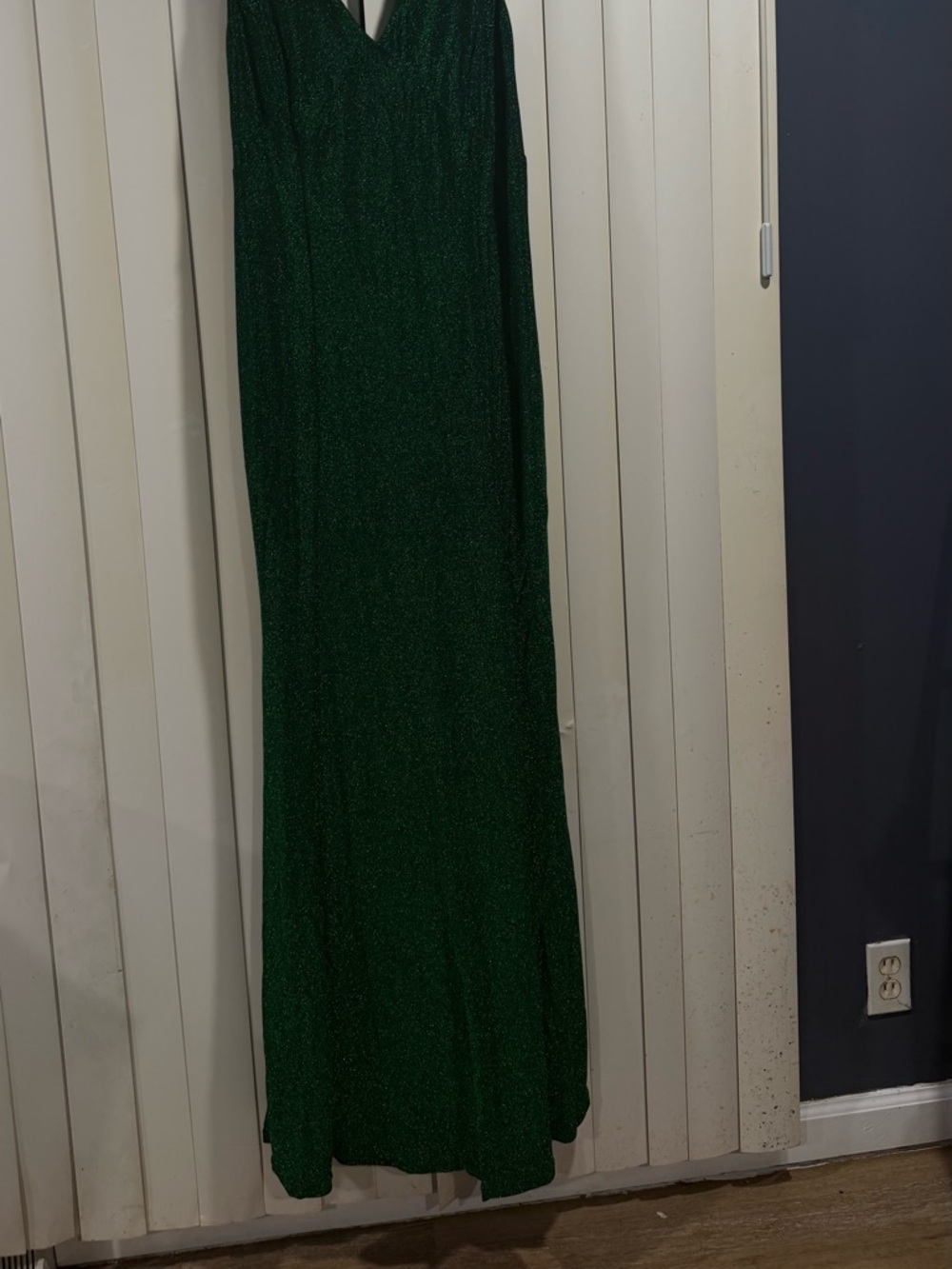 Emerald Green Sparkle Maxi Dress